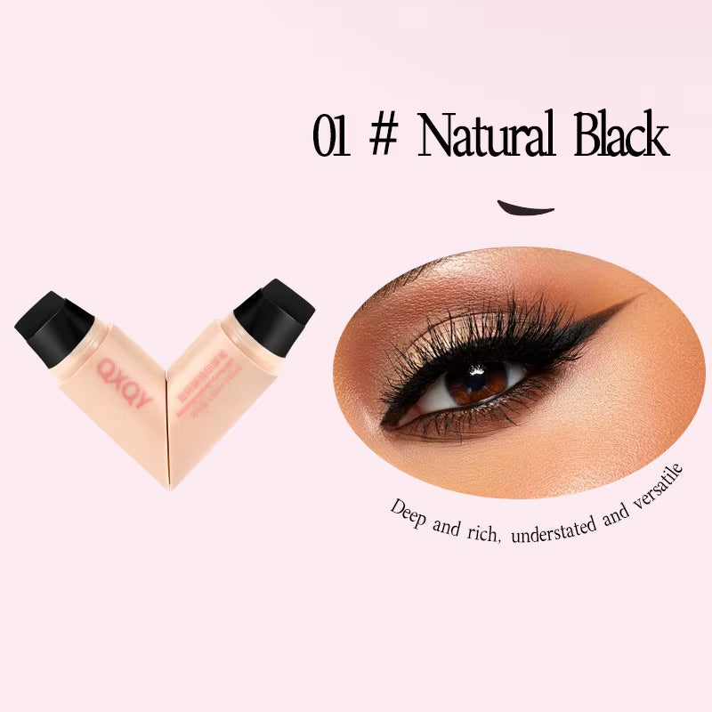 QXQY Easy Stamp Wing Eyeliner Pen - Dual Ended (Stamp + Pencil), Waterproof, Quick Dry, All Day Wear, Foolproof Application, Mus